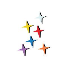 Obraz premium comic effect star