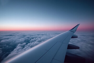 Obraz premium Flight above the Clouds