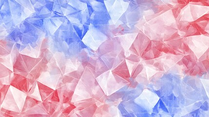 Abstract Geometric Pattern with Red and Blue Tones Creating a Dynamic Textured Background