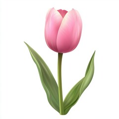 Obraz premium Tulip flower isolated on white background