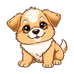 Fototapeta premium cute cartoon dog vector 