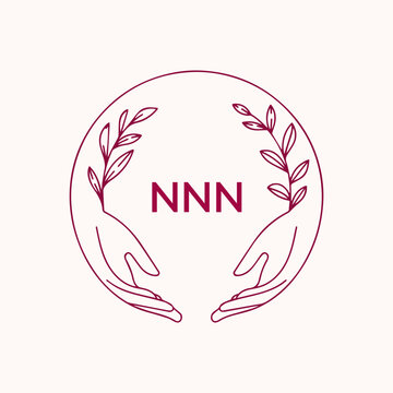 NNN creative minimalist letter logo.
