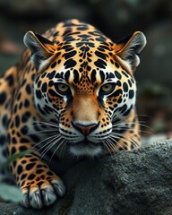 Fototapeta premium portrait of a leopard