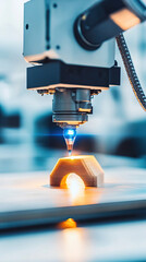 Advanced 3d printing technology in action for modern manufacturing. Industry. 3D Printing Innovations. 3D printer creating prototype.