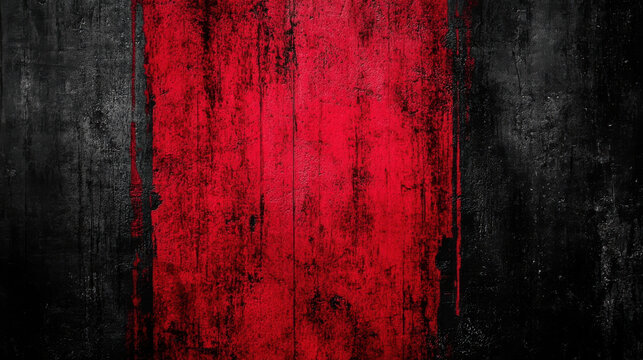 striking abstract background featuring bold red streak on textured black surface, evoking sense of drama and intensity