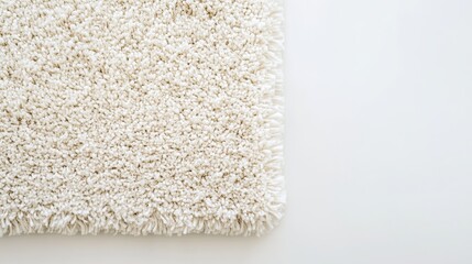 Soft Light Carpet &ndash; Above View on White Background
