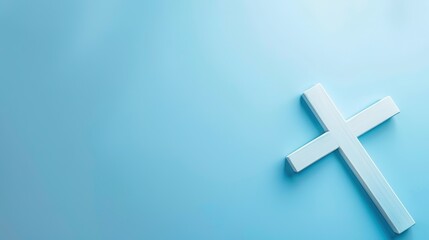 Obraz premium The Significance and Unique Atmosphere of the Light-blue Background on Good Friday