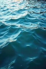 Fototapeta premium Turbulent waters create ripples on a lake surface, waves, turbulence, peaceful