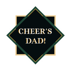 Obraz premium Minimalist Typography Illustration: Dad Appreciation Message