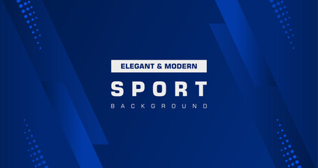 Simple abstract blue background with lines. Blue background. Simple sport background. Simple geometric background.