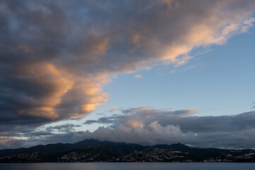 Die Küste der Insel Martinique in der Karibik