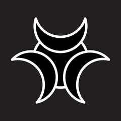 Biohazard Symbol Icon Design