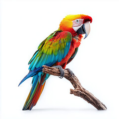 Fototapeta premium Macaw Isolated on White Background