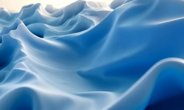 Abstract blue waves animation background, light blue wave motion design, abstract surface animated with soft blue color and smooth movement
