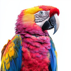 Naklejka premium Macaw Isolated on White Background