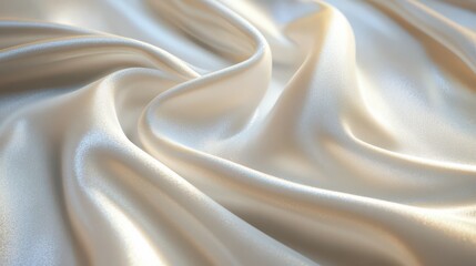 Obraz premium A simple, white cloth with slight streaks of shine running diagonally across, creating a sophisticated, reflective backdrop.