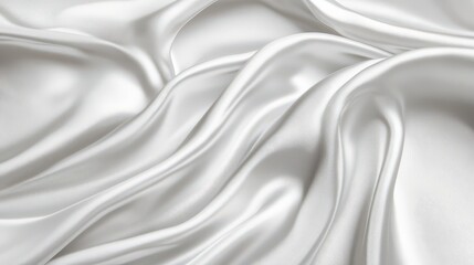 Obraz premium A simple, white cloth with slight streaks of shine running diagonally across, creating a sophisticated, reflective backdrop.