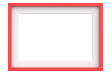 Picture frame. Landscape frame. 3D illustration.