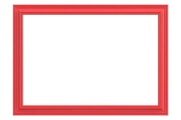 Picture frame. Landscape frame. 3D illustration.