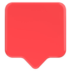 Price tag. Text box. 3D illustration.