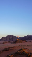 Majestic Rock Formations in Wadi Rum
