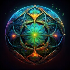 fractal flower ornament