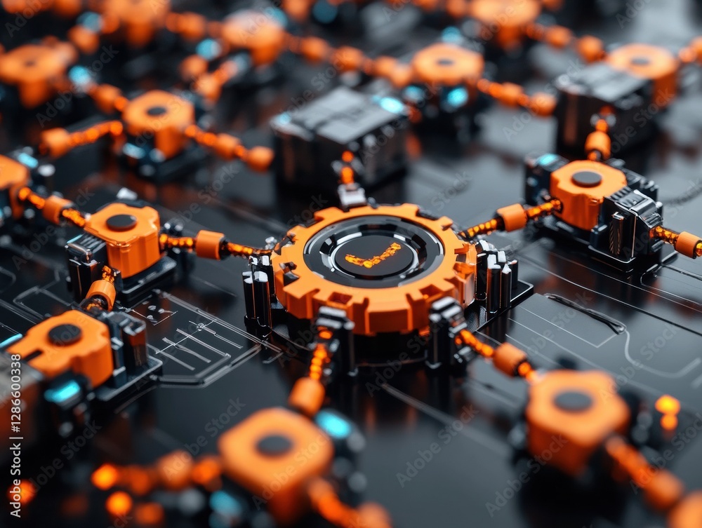Poster circuit board microchip engineering