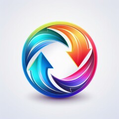 Naklejka premium abstract colorful icon