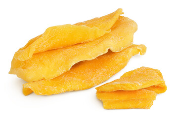 dried mango isolated on white background