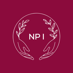 NPI letter logo design vector logo modern alphabet font overlap style. calligraphy designs for logo, Poster, Invitation, etc.