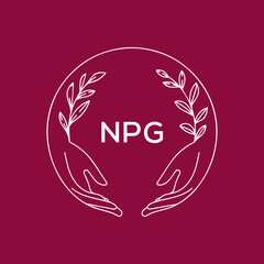 NPG letter logo design vector logo modern alphabet font overlap style. calligraphy designs for logo, Poster, Invitation, etc.