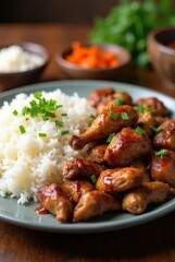 A plate of crispy, golden-brown fried chicken drumsticks served hot with a crunchy texture. Perfect for food advertisements, restaurant promotions, or comfort food concepts.