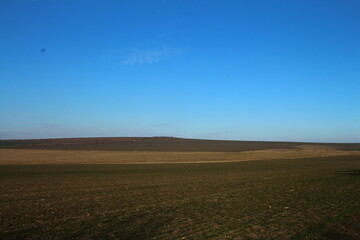 A large sign on a field