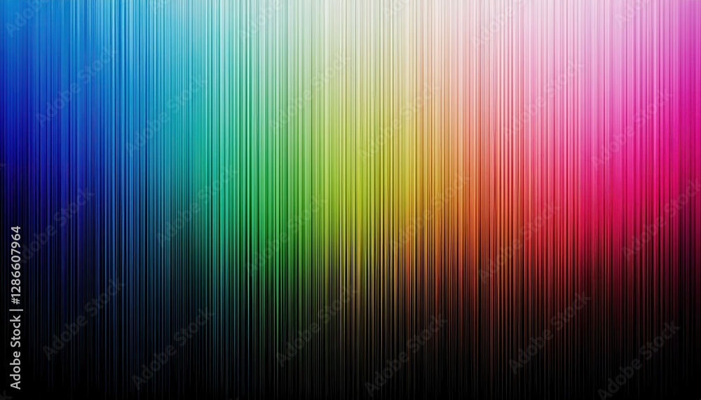 Poster vibrant vertical gradient texture with multicolor spectrum transition from pink to blue, abstract digital background