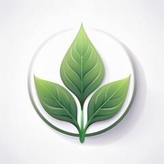 Naklejka premium abstract green leaf