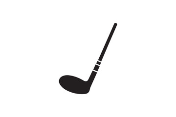 simple golf stick icon vector silhouette isolated in white background