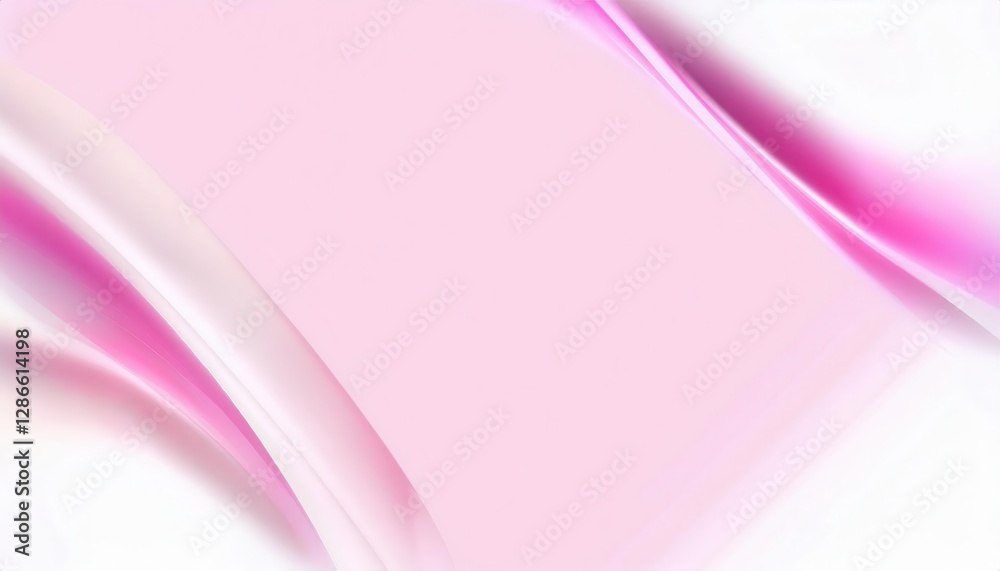 Poster soft pink abstract wave texture with silky gradient, elegant flowing motion, modern digital art for 