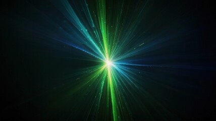 green and blue light effect