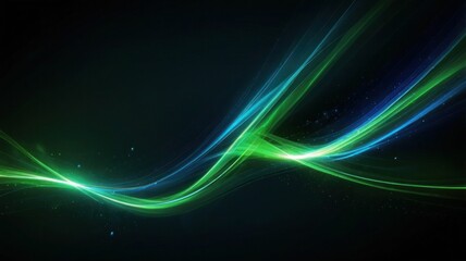 green and blue light effect