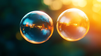 Abstract representation of communication with gradient lighting and atmospheric depth, symbolizing connection and exchange