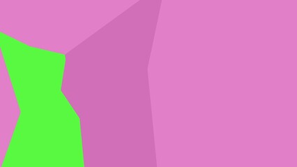 Abstract Geometric Shapes in Pink and Green