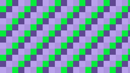 Abstract checkered pattern in purple and green (1)