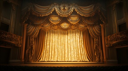 Stage Art Under the Golden Curtain
