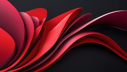 Digital abstract artwork featuring a flowing, wave-like design. The composition is dominated by smooth, undulating curves that create a sense of movement and depth.