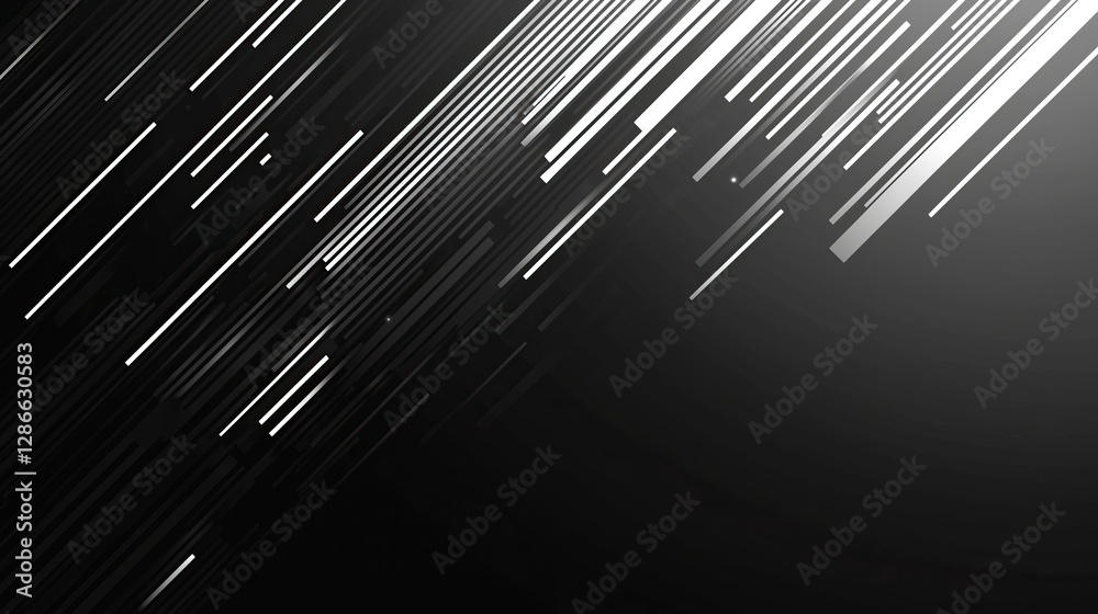 Poster Dynamic streaks of light and shadow modern and abstract design with sense of movement and energy