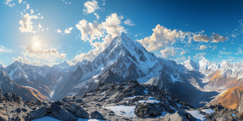 HDRI high-altitude mountain peak
