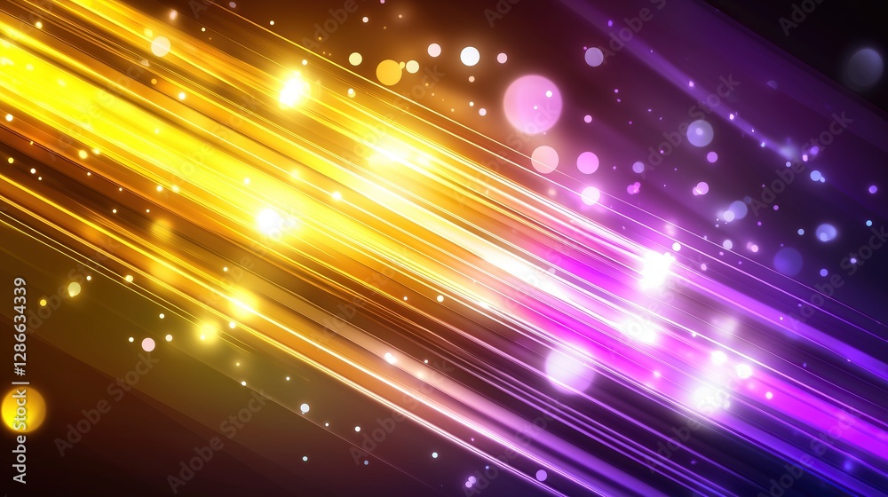 Aufkleber dynamic light streaks vibrant and energetic backdrop illuminating scene with dazzling colors