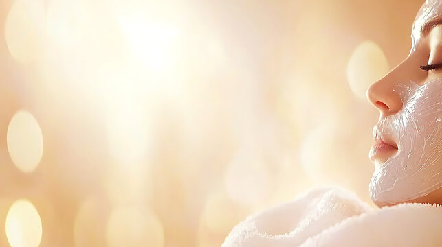 Relaxing spa treatment tranquil setting close-up image serene environment focused viewpoint beauty concept for skin care