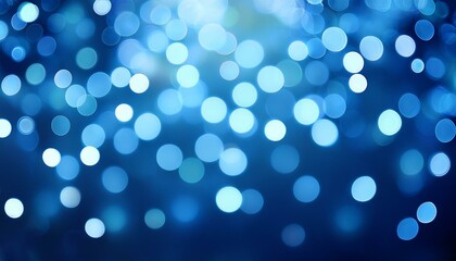 Abstract Blue Bokeh Background