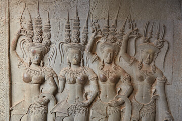 Fototapeta premium The spectacular Hindu temple of Angkor Wat near Siem Reap, Cambodia